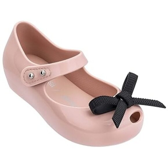 Mini Melissa Ultragirl X Jason Wu II BB Mary Jane Flats Size‎ 6 Pink Bow Detail - Picture 1 of 8
